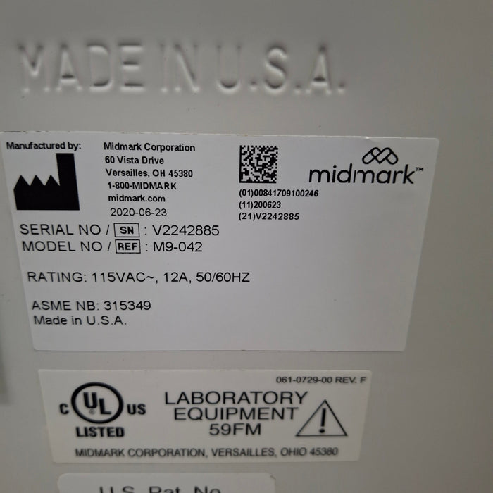 Midmark Ritter M9-042 UltraClave Autoclave Sterilizer