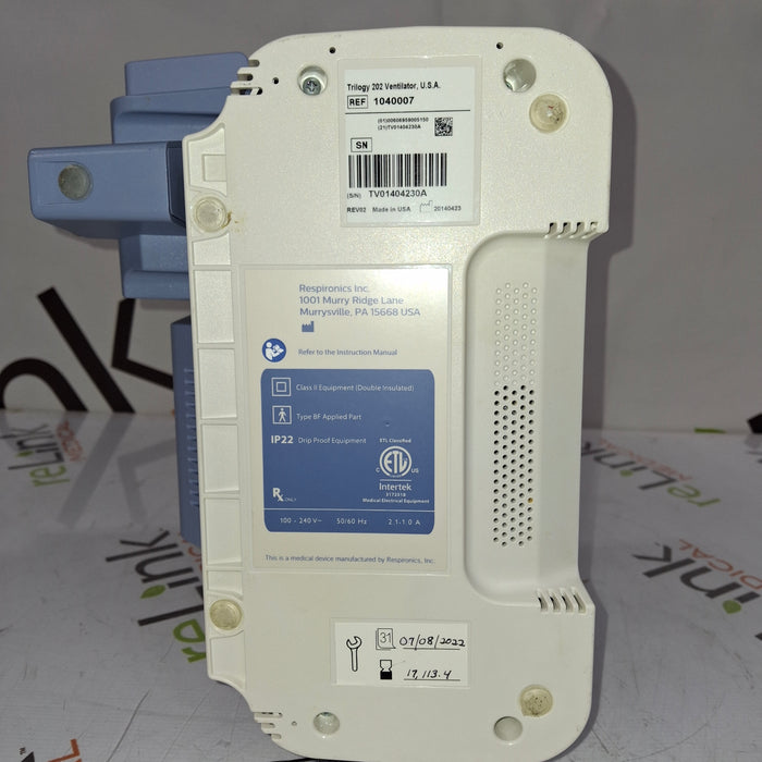 Respironics Trilogy 202 Ventilator