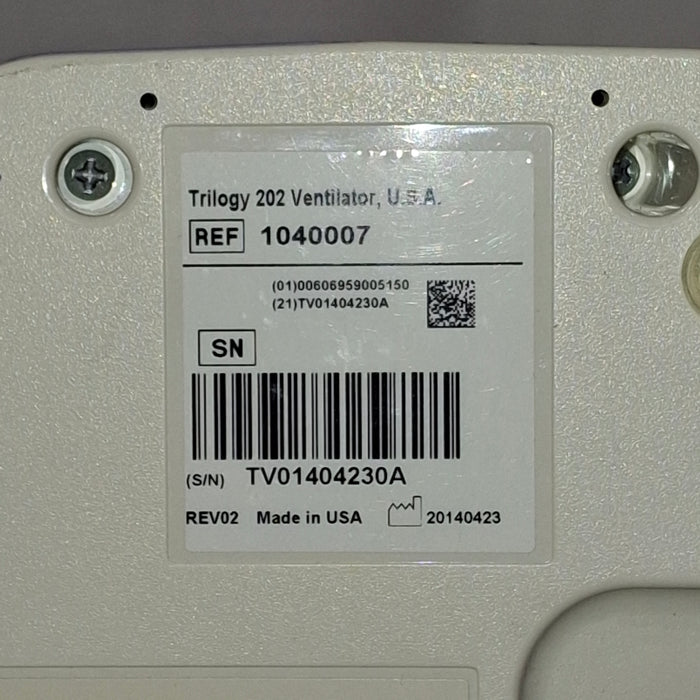 Respironics Trilogy 202 Ventilator