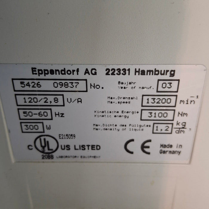 Eppendorf 5415R Centrifuge