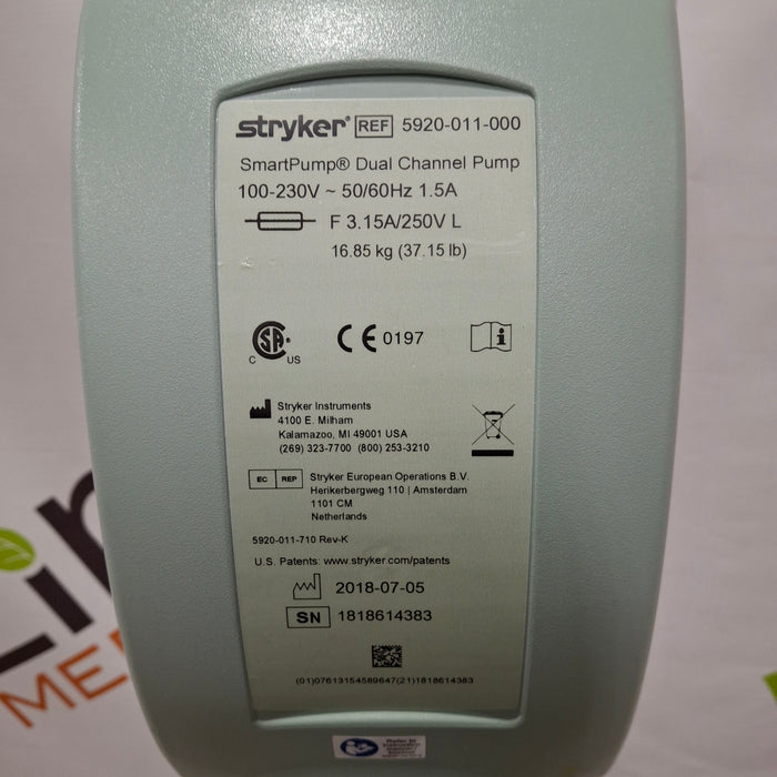 Stryker SmartPump Dual Channel Tourniquet