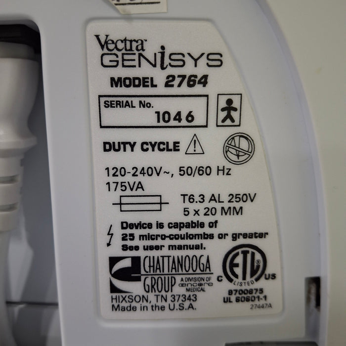 Chattanooga Group 2764 Vectra Genisys Ultrasound/Stim System