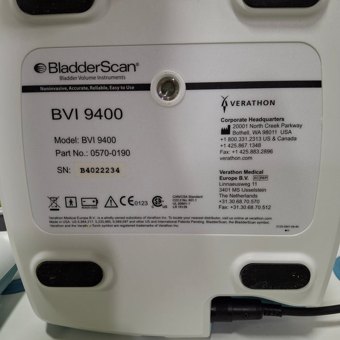 Verathon Medical, Inc BVI 9400 Bladderscan
