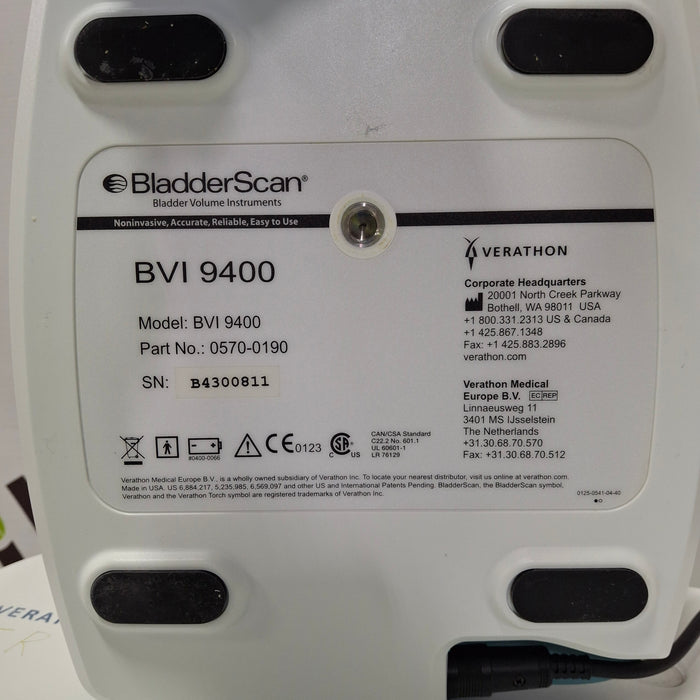 Verathon Medical, Inc BVI 9400 Bladderscan