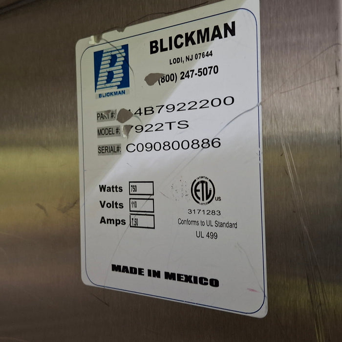 Blickman 7922TS Warming Cabinet