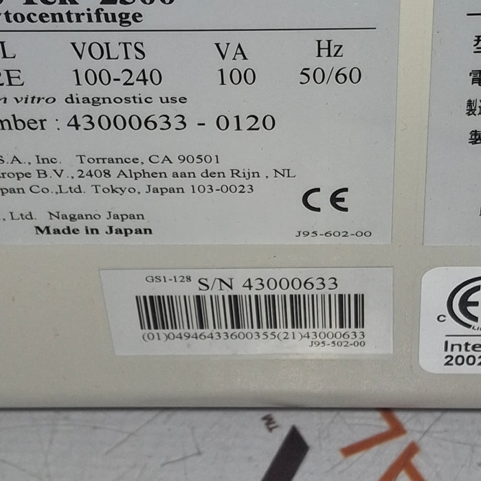 SAKURA Cyto-Tek 2500 Cytocentrifuge