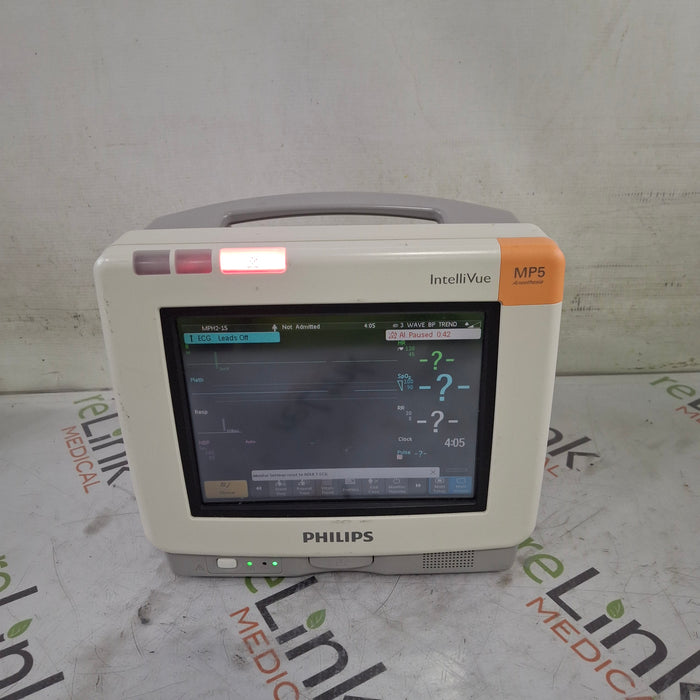 Philips MP5 Anesthesia Fast SpO2 ECG, Press, NBP, Temp CO2 Patient Monitor