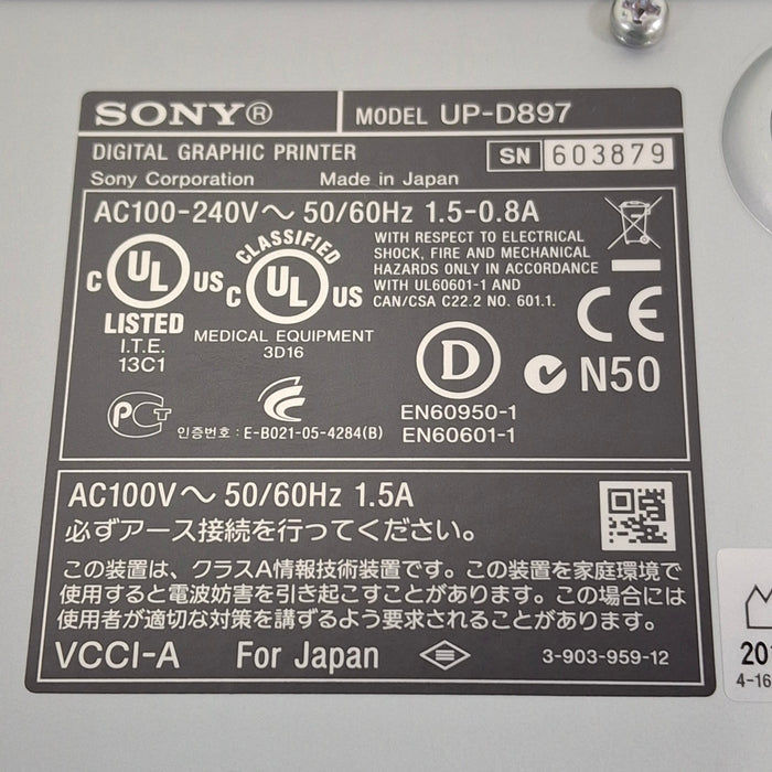 Sony UP-D897 Digital Graphic Printer