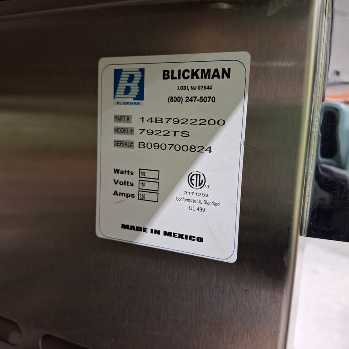 Blickman 7922TS Warming Cabinet