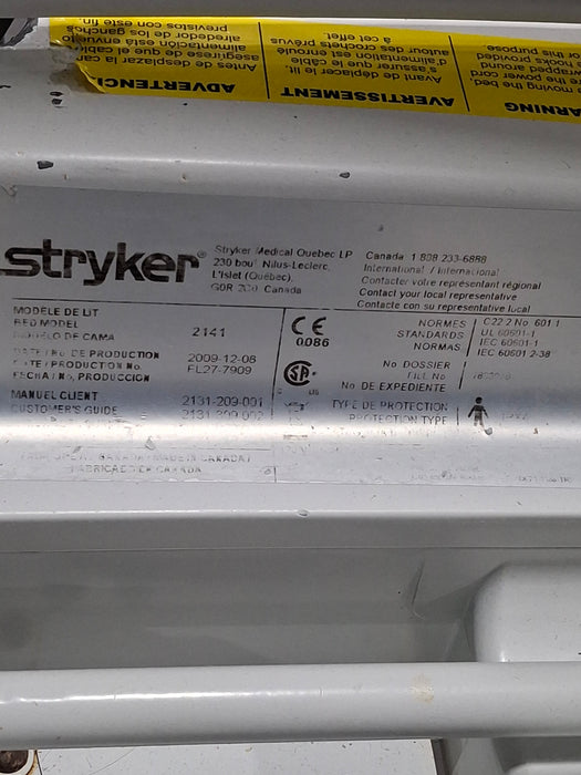 Stryker InTouch 2141 Critical Care Hospital Bed