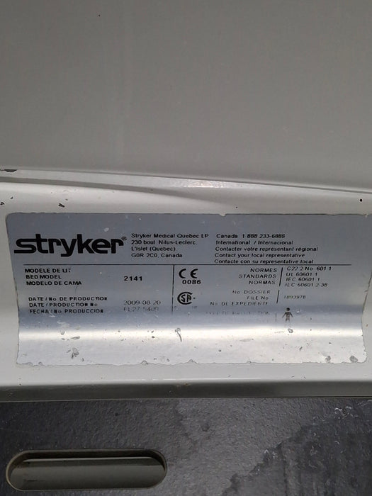 Stryker InTouch 2141 Critical Care Hospital Bed