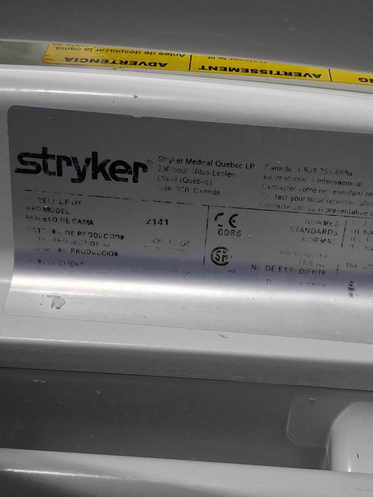 Stryker InTouch 2141 Critical Care Hospital Bed