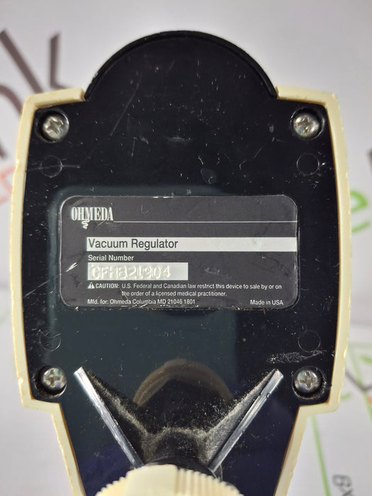 Ohmeda Medical Vacuum Regulator