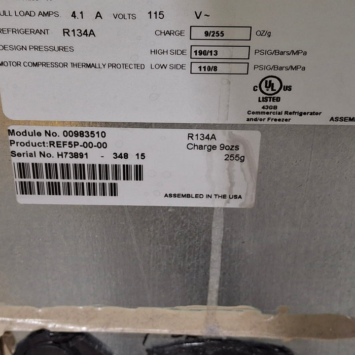 Follett Corp REF5P Undercounter Medical Refrigerator