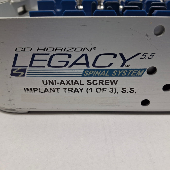 Medtronic CD Horizon Legacy Uni-Axial Screw Implant Tray