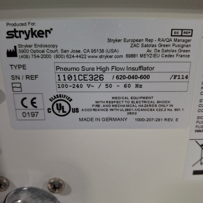 Stryker 45L Pneumo Sure XL Insufflator