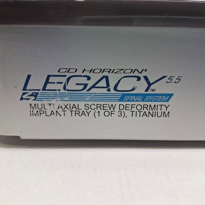 Medtronic CD Horizon Legacy Multiaxial Screw Deformity Implant Tray