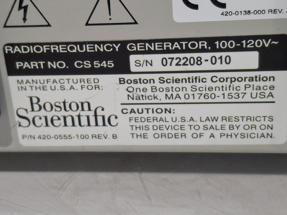 Boston Scientific RF 3000 Radiofrequency Ablation System