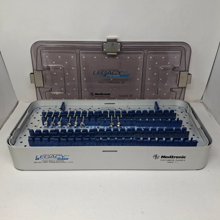 Medtronic CD Horizon Legacy Fixed Angle Screws Implant Tray