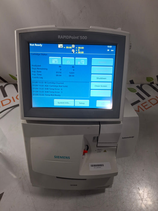 Siemens Rapidpoint 500 Blood Gas Analyzer