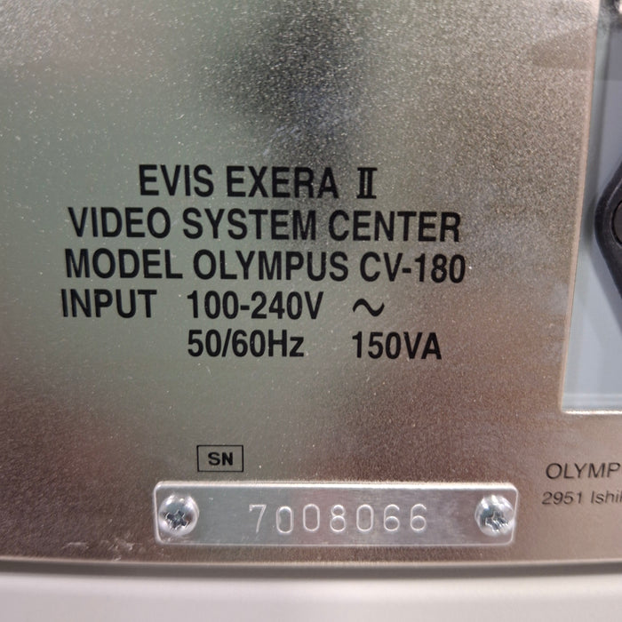 Olympus CV-180/CLV-180 Video Endoscopy System