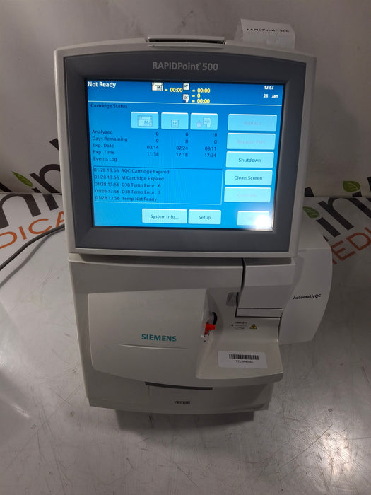 Siemens Rapidpoint 500 Blood Gas Analyzer