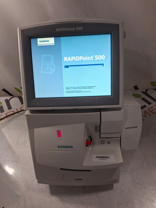 Siemens Rapidpoint 500 Blood Gas Analyzer