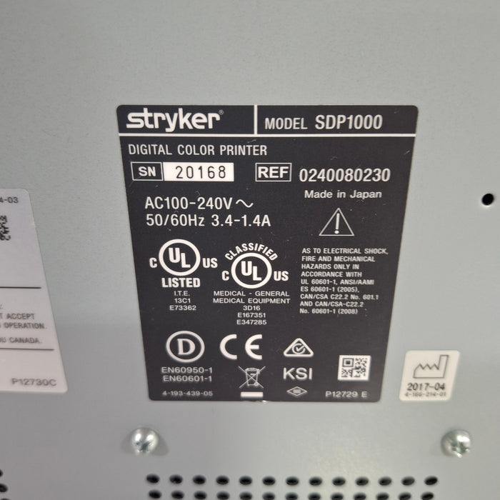 Stryker SDP1000 Digital Color Printer