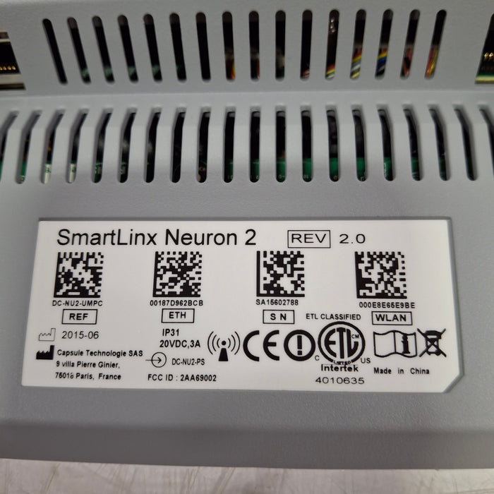 Smartlinx Inc Capsule Technologies Neuron 2 Monitor