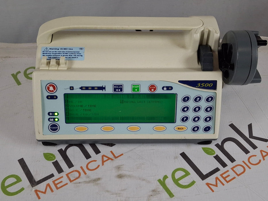 Smiths Medical Medfusion 3500 Syringe Infusion Pump