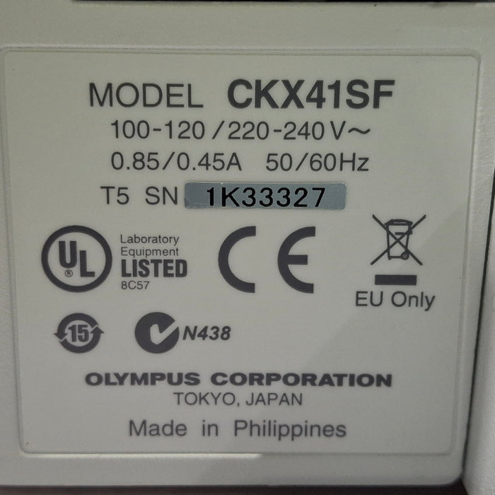 Olympus CKX41SF Inverted Phase Microscope