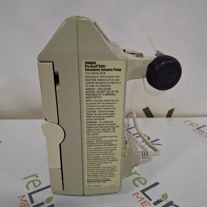 Baxter Flo-Gard 6201 Infusion Pump