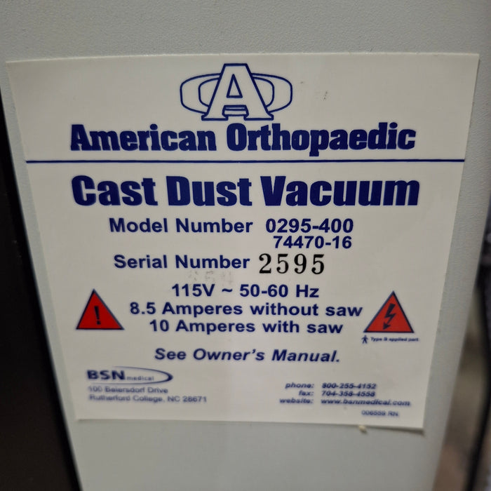 American Orthopedic 0295-400 Cast Dust Vacuum