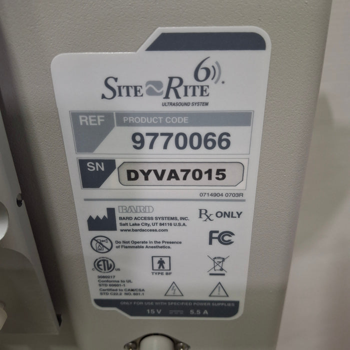 Bard Medical Site Rite 6 Ultrasound