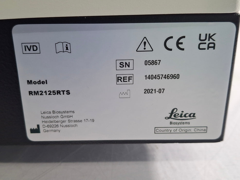 Leica RM2125RTS Microtome