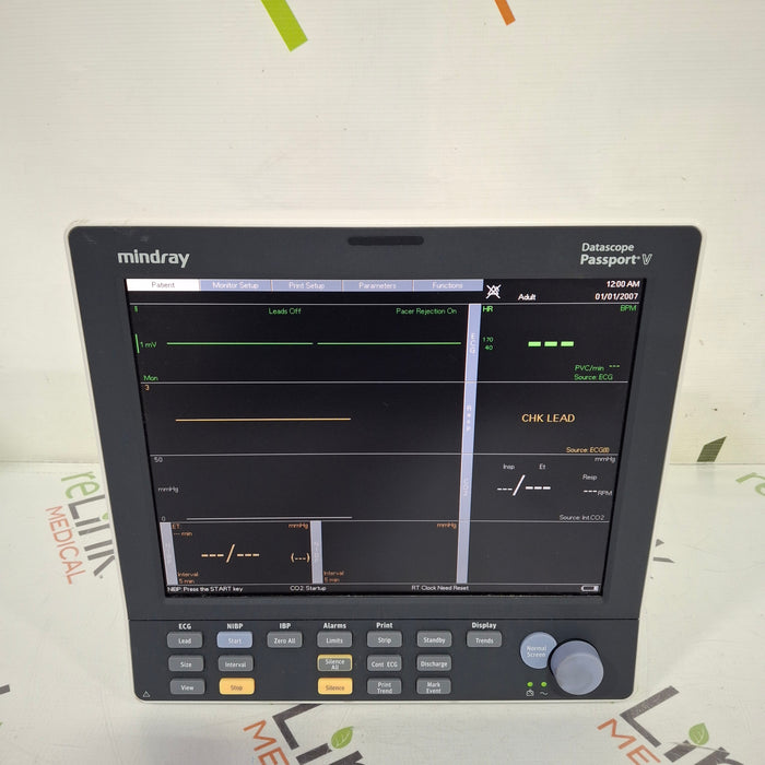 Mindray Passport V w/CO2 Patient Monitor