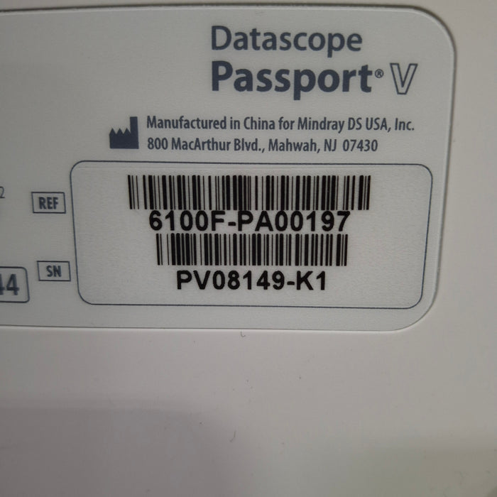 Mindray Passport V w/CO2 Patient Monitor