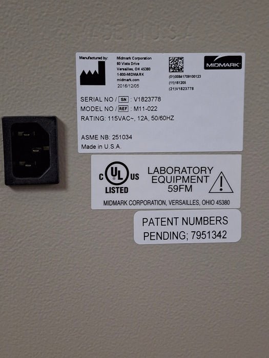 Midmark M11-022 UltraClave Autoclave Sterilizer
