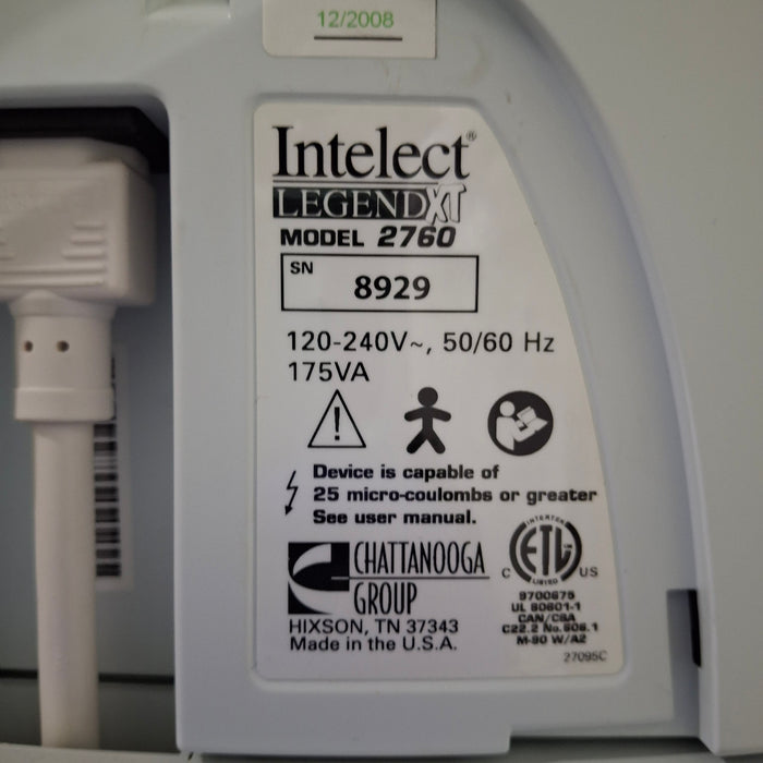 Chattanooga Group Model 2760 Intelect Legend XT