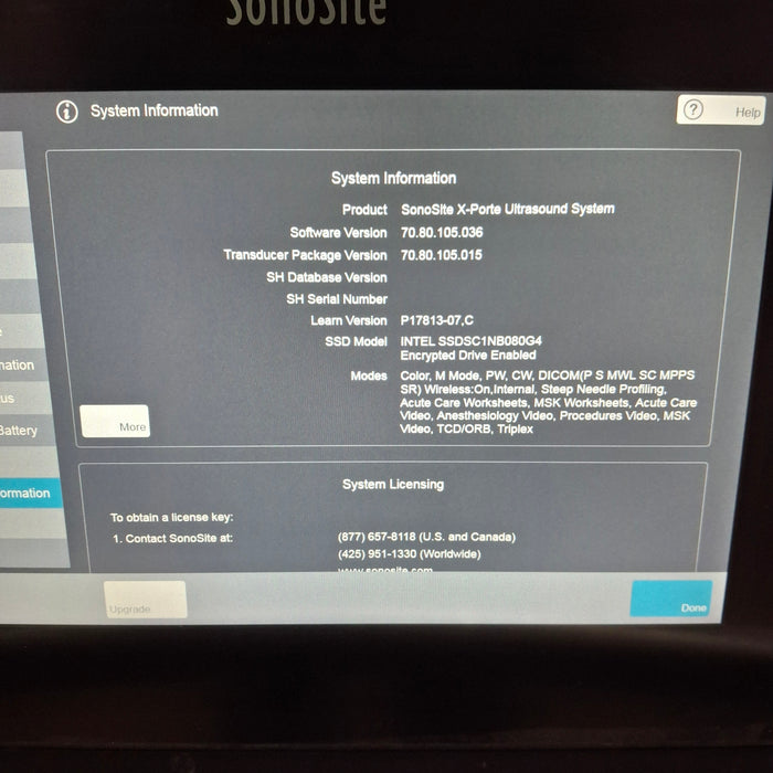 Sonosite X-Porte Ultrasound