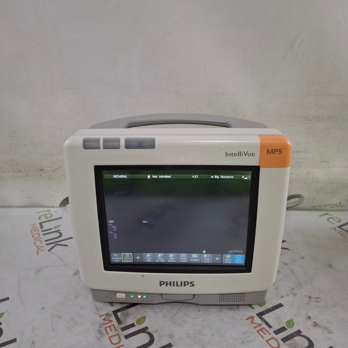 Philips Intellivue MP5 - ECG, Fast SpO2, NIBP Patient Monitor