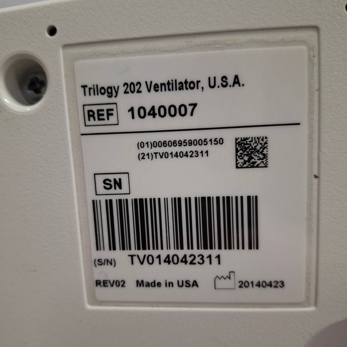 Respironics Trilogy 202 Ventilator