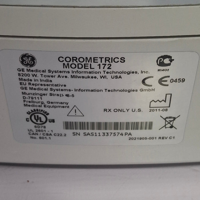 GE Healthcare Corometrics 170 Series Model 172 Fetal Monitor