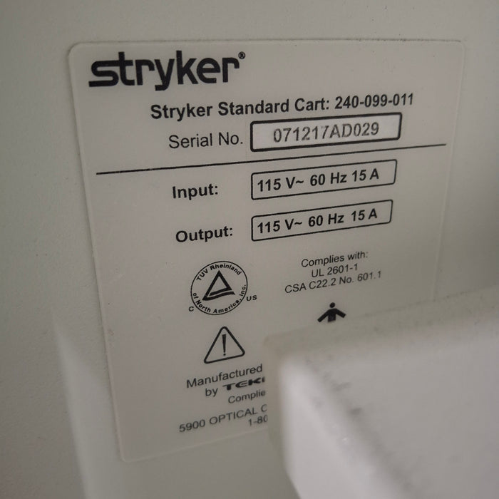 Stryker 240-099-011 Standard Cart