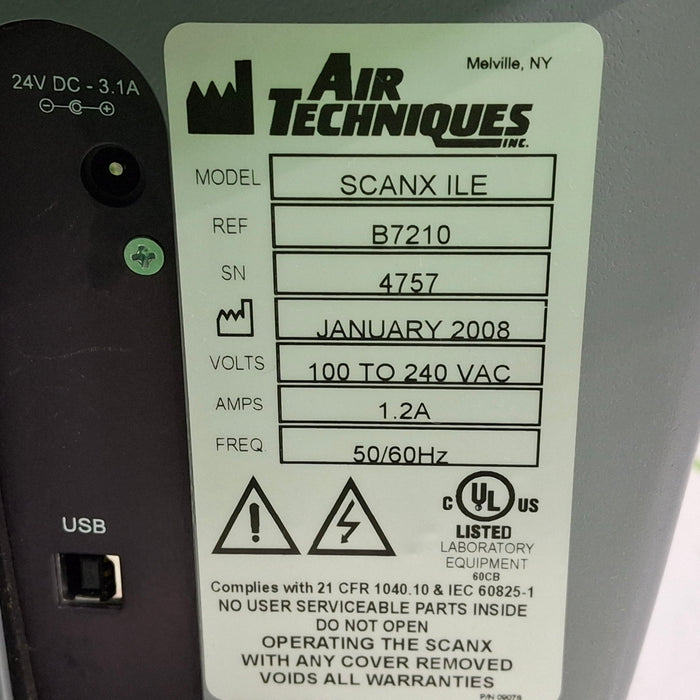 Air Technologies Scanx ILE Dental Phosphor X-Ray Processor