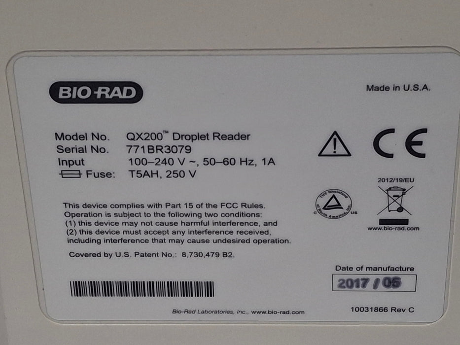 Bio-Rad QX200 Droplet Reader