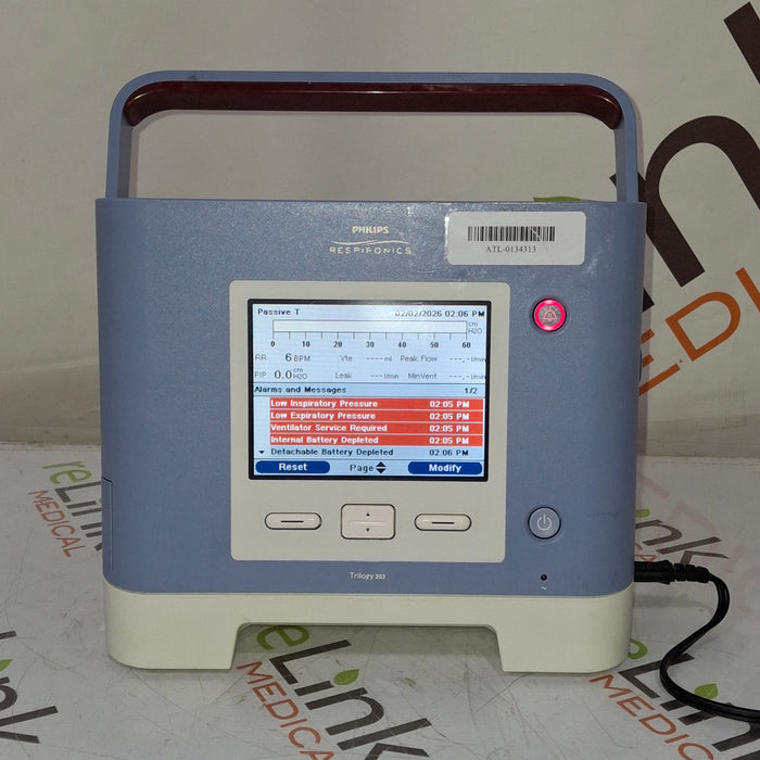 Respironics Trilogy 202 Ventilator