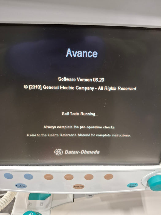 GE Healthcare S/5 Avance Anesthesia System