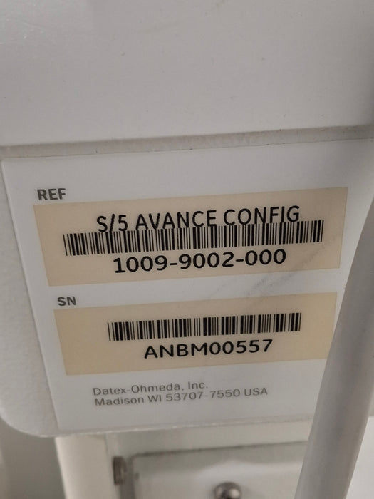 GE Healthcare S/5 Avance Anesthesia System