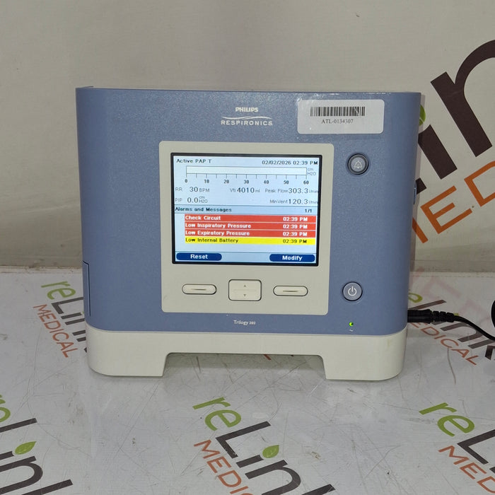 Respironics Trilogy 202 Ventilator